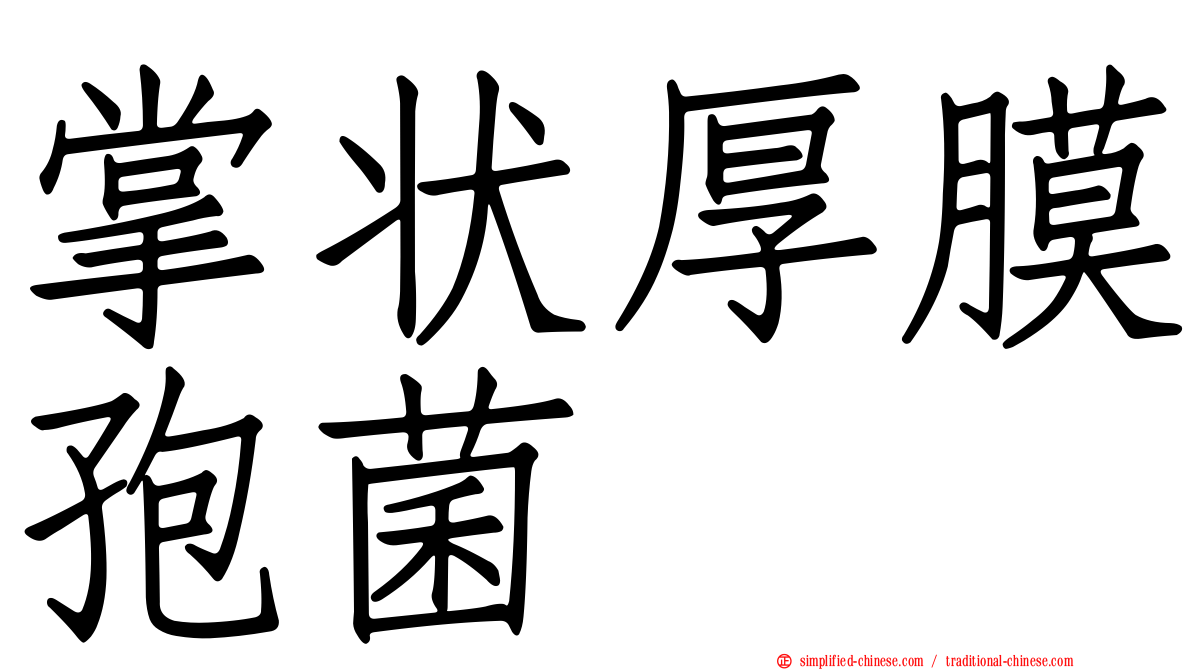 掌状厚膜孢菌
