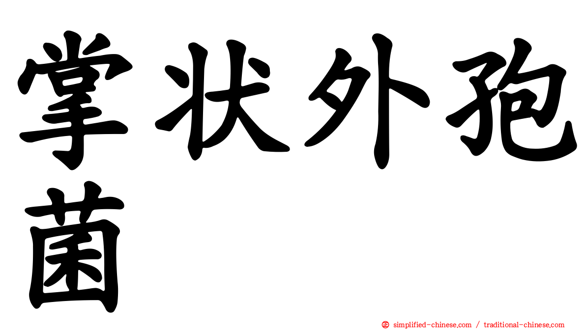 掌状外孢菌