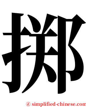 掷 serif font