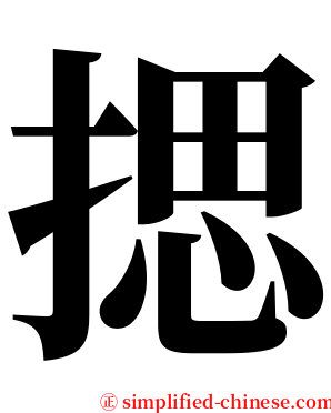 揌 serif font