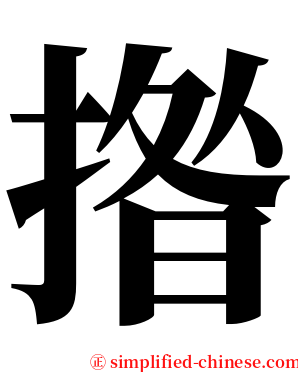 揝 serif font