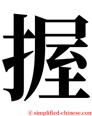 握 serif font