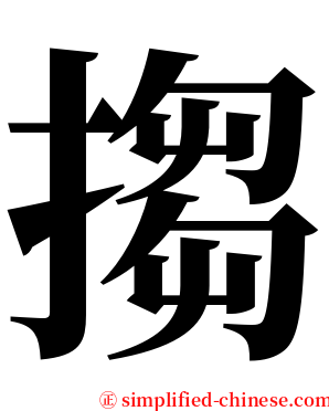 搊 serif font