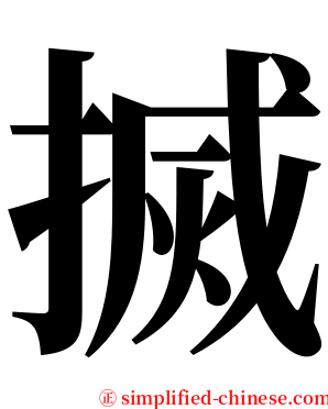 搣 serif font