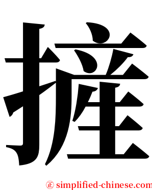 摌 serif font