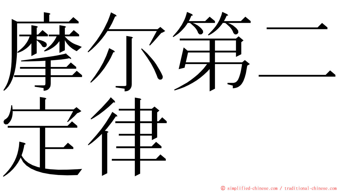 摩尔第二定律 ming font