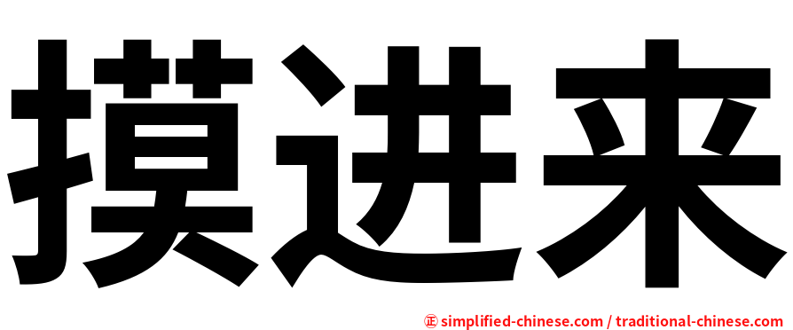 摸进来
