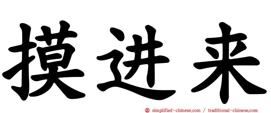 摸进来