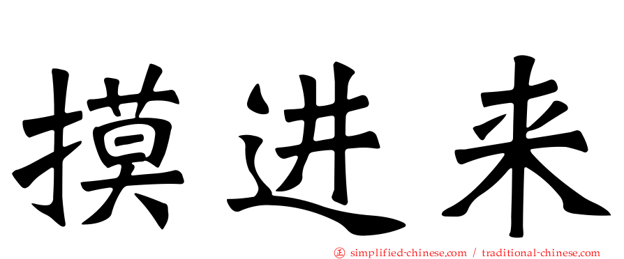 摸进来