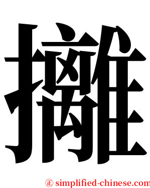 攡 serif font