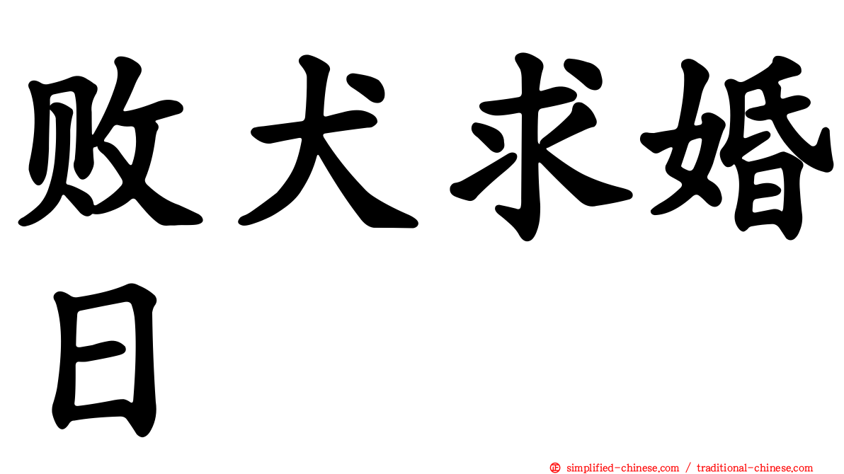 败犬求婚日