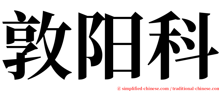 敦阳科 serif font