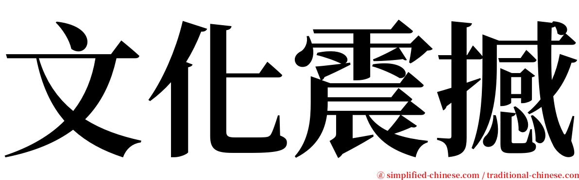 文化震撼 serif font