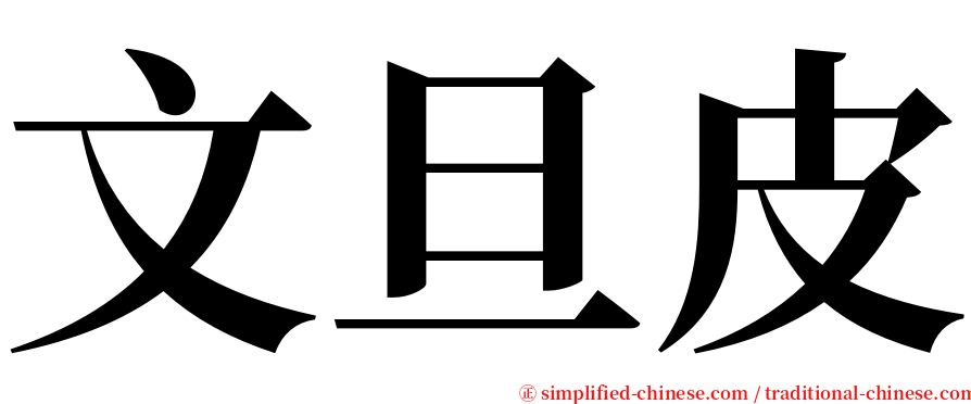 文旦皮 serif font