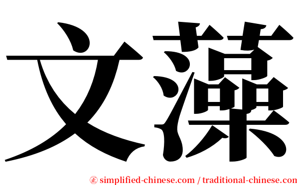 文藻 serif font