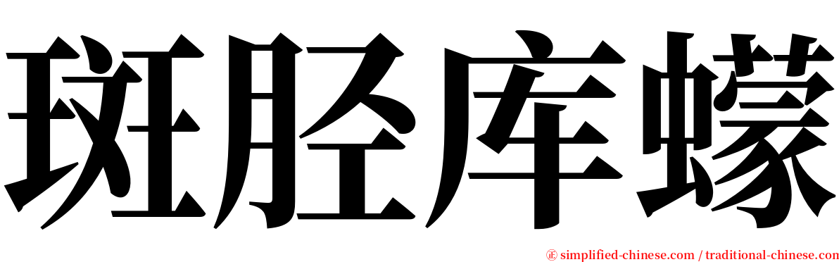 斑胫库蠓 serif font