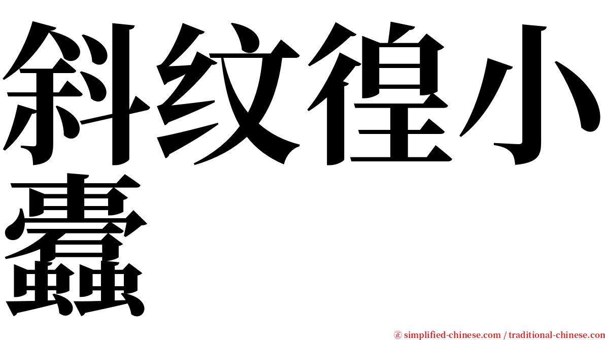 斜纹徨小蠹 serif font