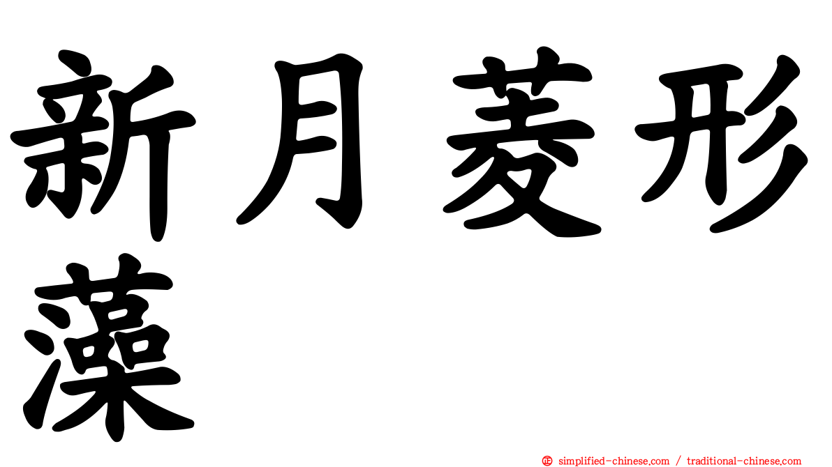 新月菱形藻