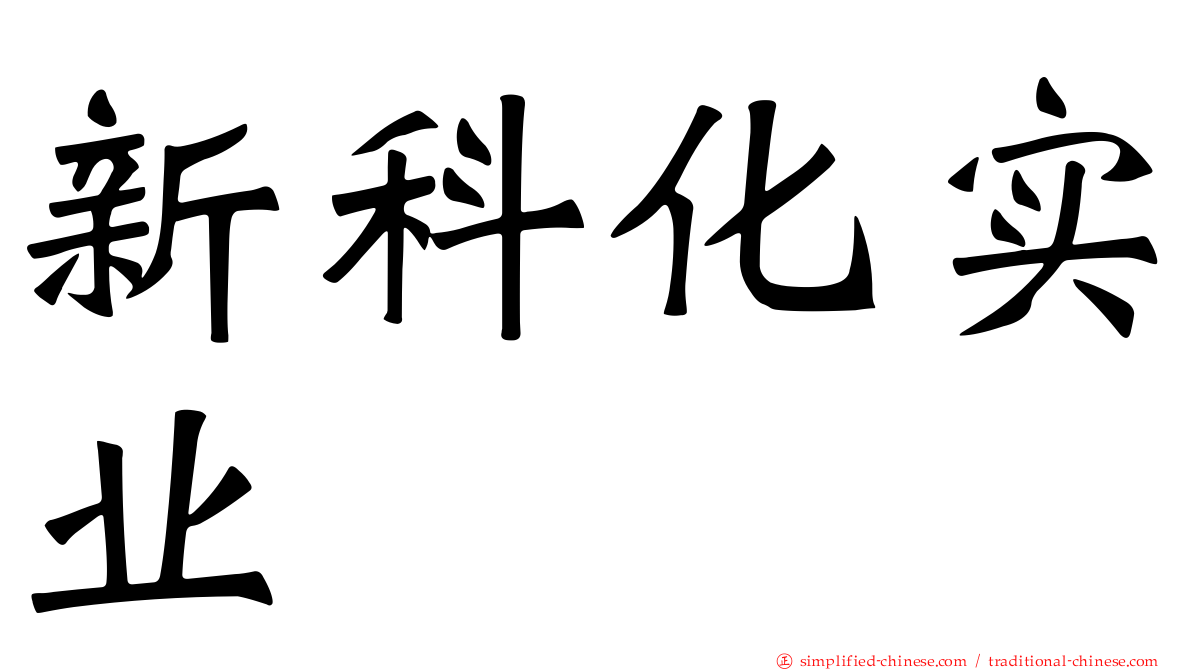 新科化实业