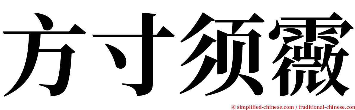 方寸须霺 serif font