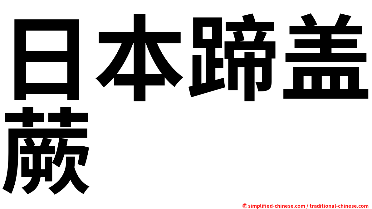 日本蹄盖蕨