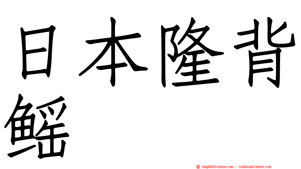 日本隆背鳐