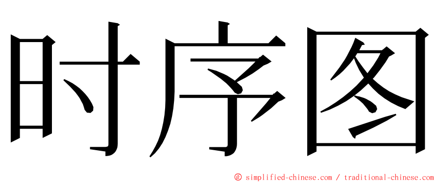 时序图 ming font