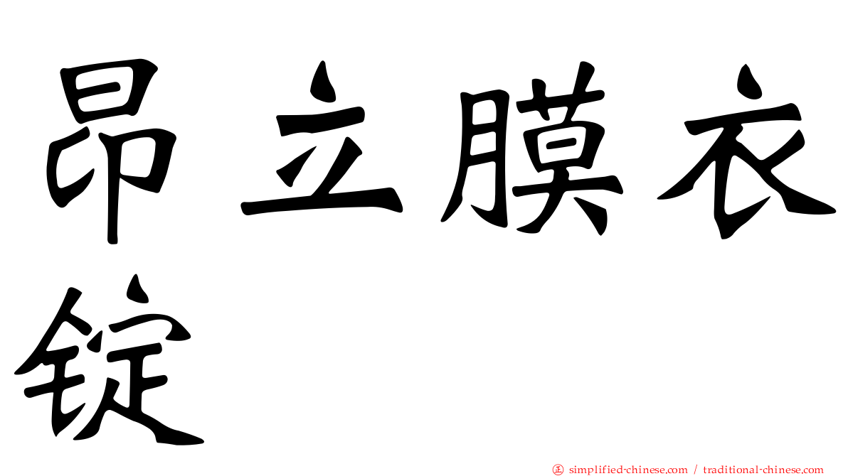 昂立膜衣锭