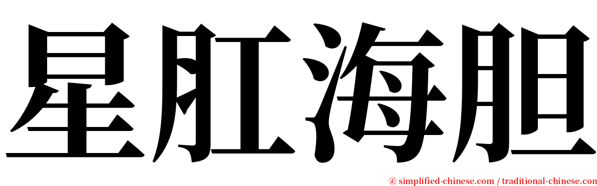 星肛海胆 serif font