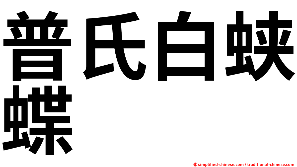 普氏白蛱蝶