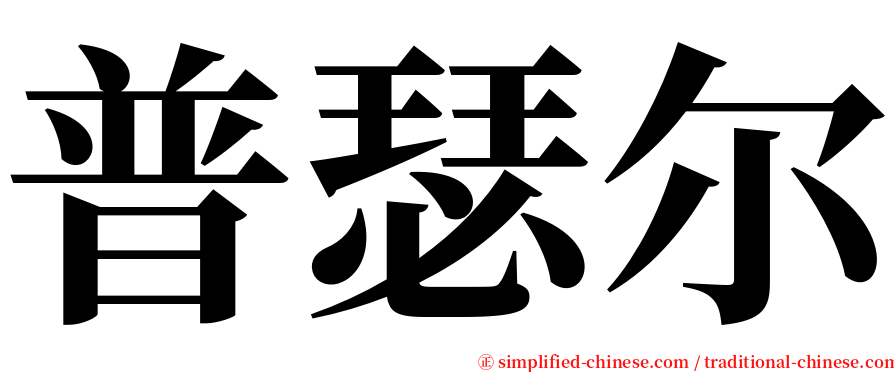 普瑟尔 serif font