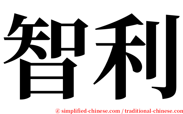 智利 serif font