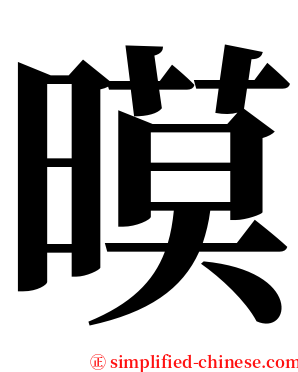 暯 serif font