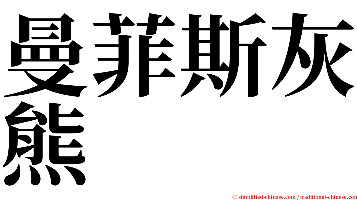 曼菲斯灰熊 serif font