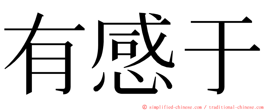 有感于 ming font