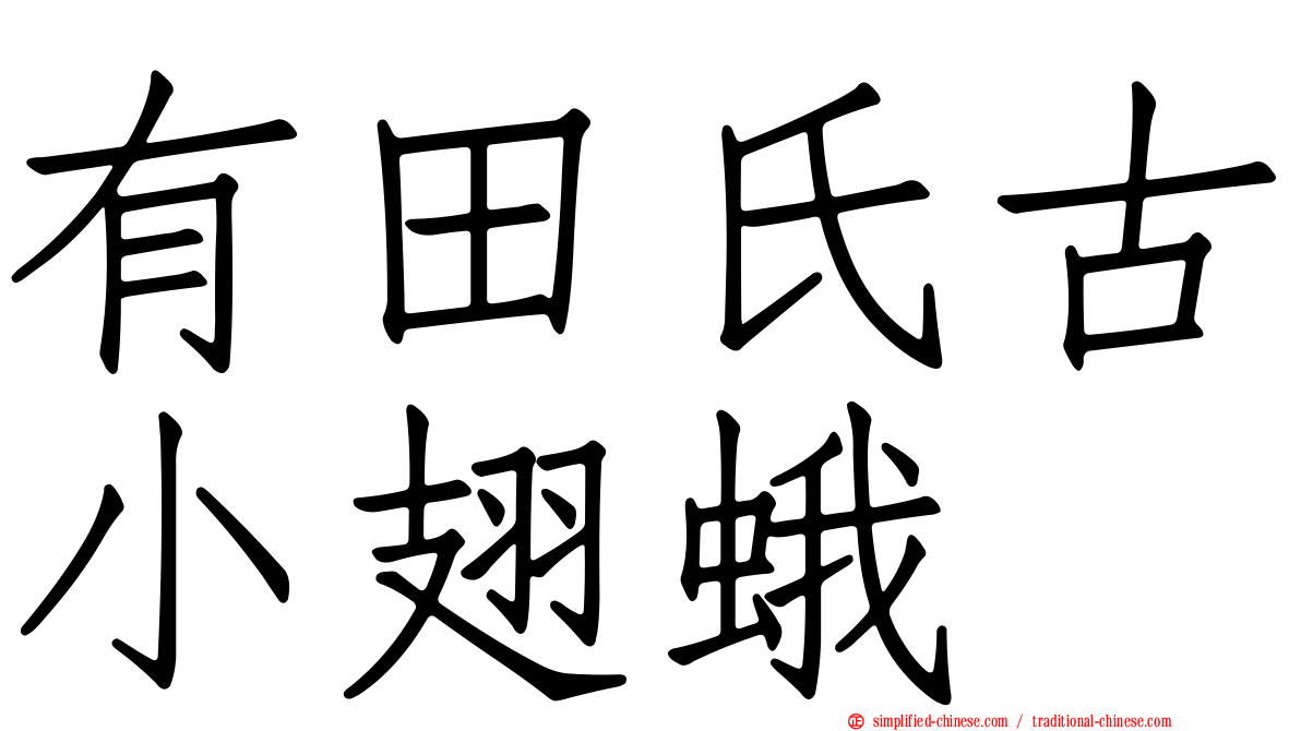 有田氏古小翅蛾