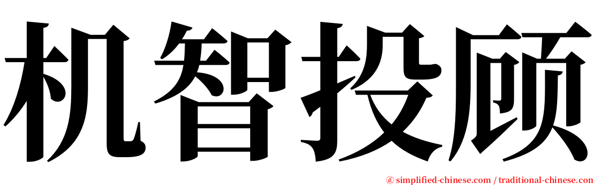 机智投顾 serif font