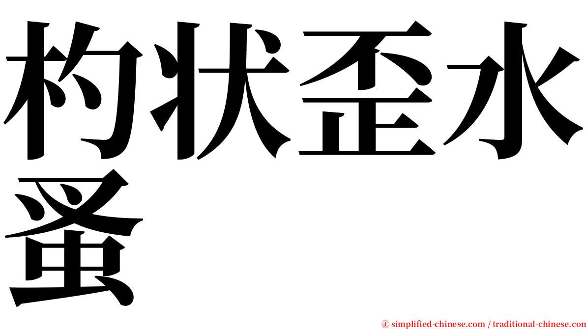 杓状歪水蚤 serif font