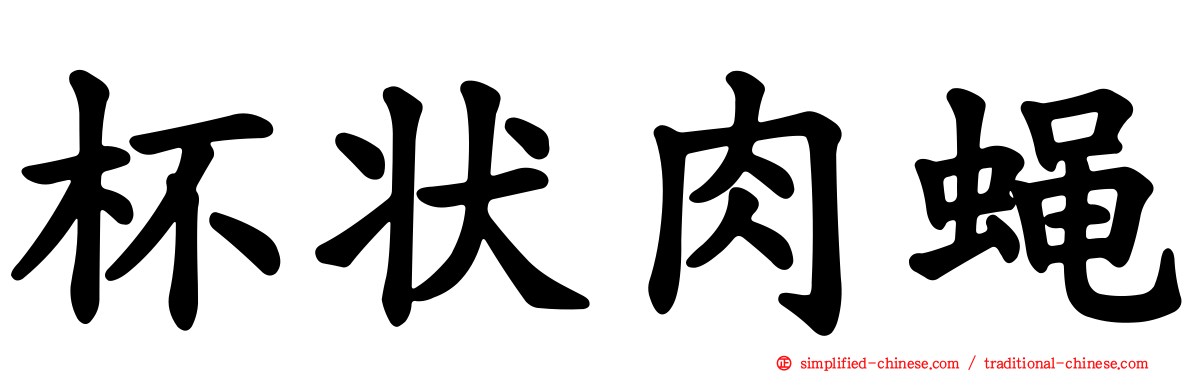 杯状肉蝇