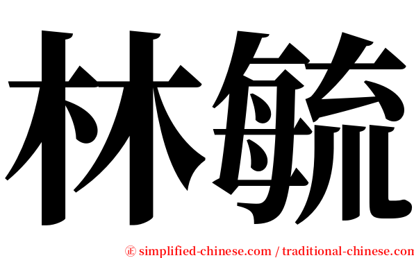 林毓 serif font