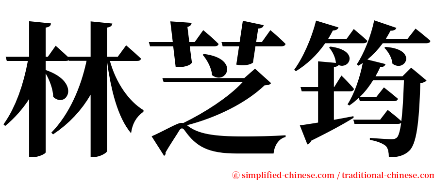 林芝筠 serif font