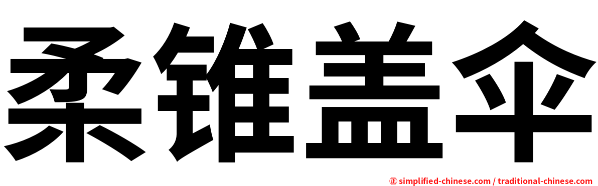 柔锥盖伞