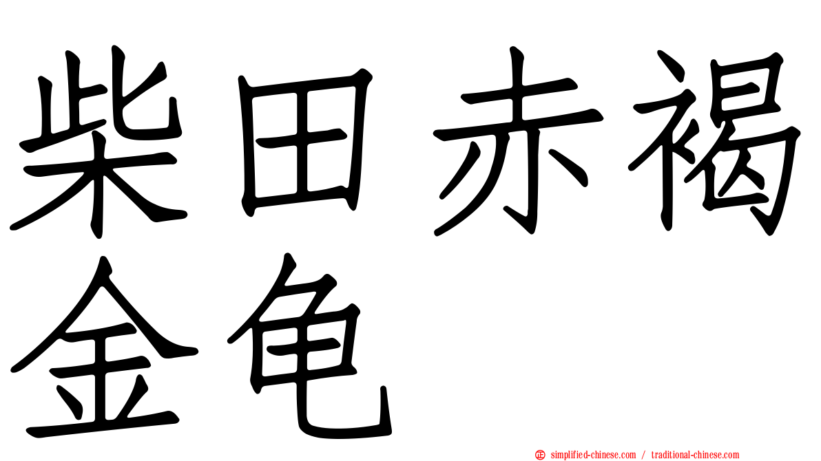 柴田赤褐金龟