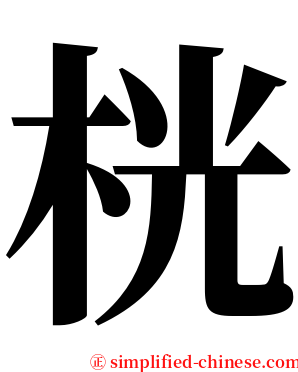 桄 serif font