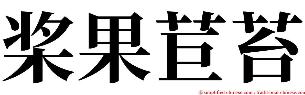 桨果苣苔 serif font