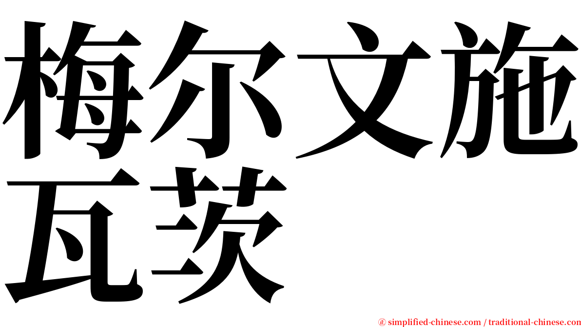 梅尔文施瓦茨 serif font