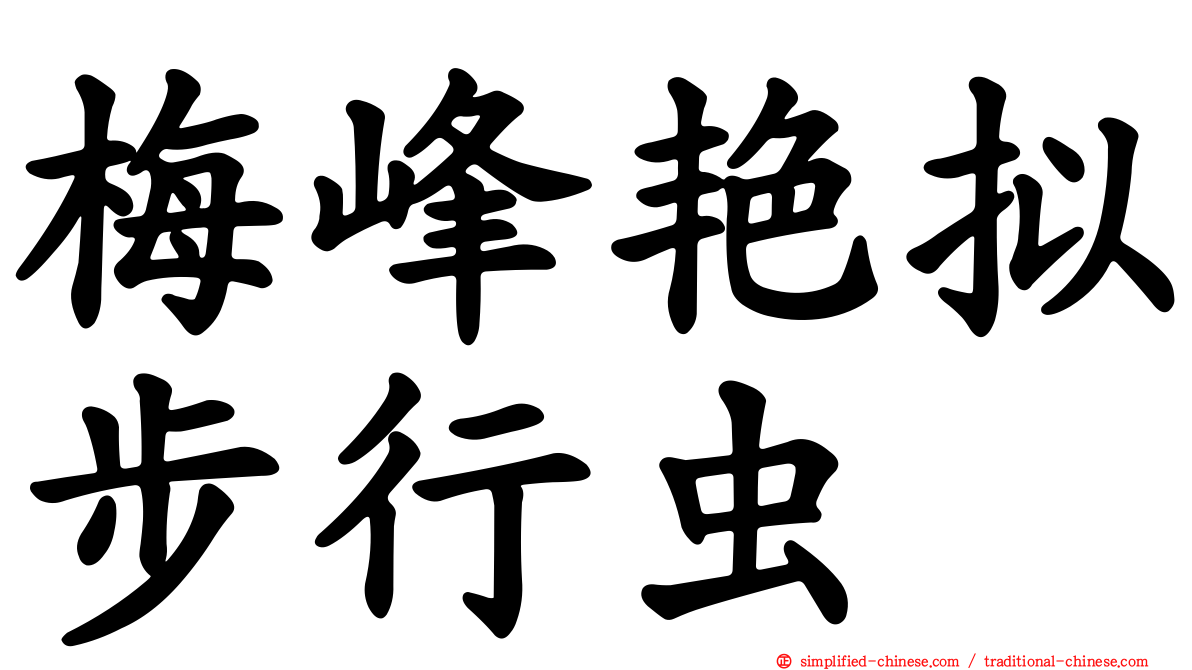 梅峰艳拟步行虫