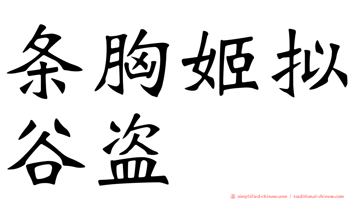 条胸姬拟榖盗