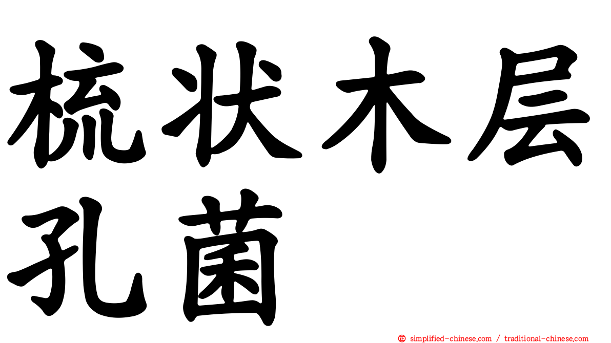 梳状木层孔菌