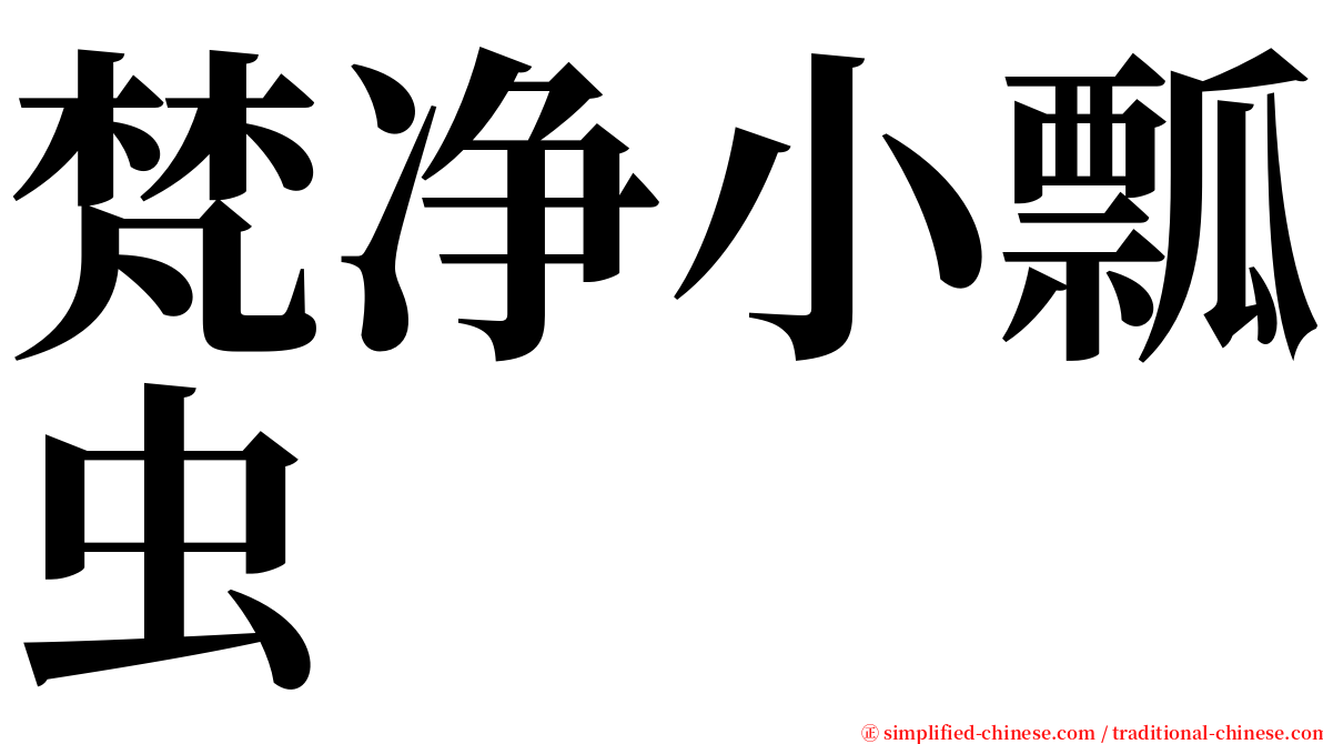梵净小瓢虫 serif font